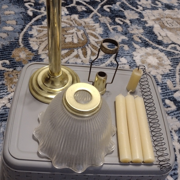 Partylite Candle Holder with Extra Candles - Picture 2 of 6